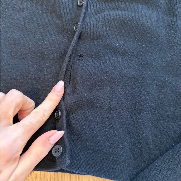 Brandy Melville Black Cropped Cardigan (Missing Buttons) - Picture 6 of 6